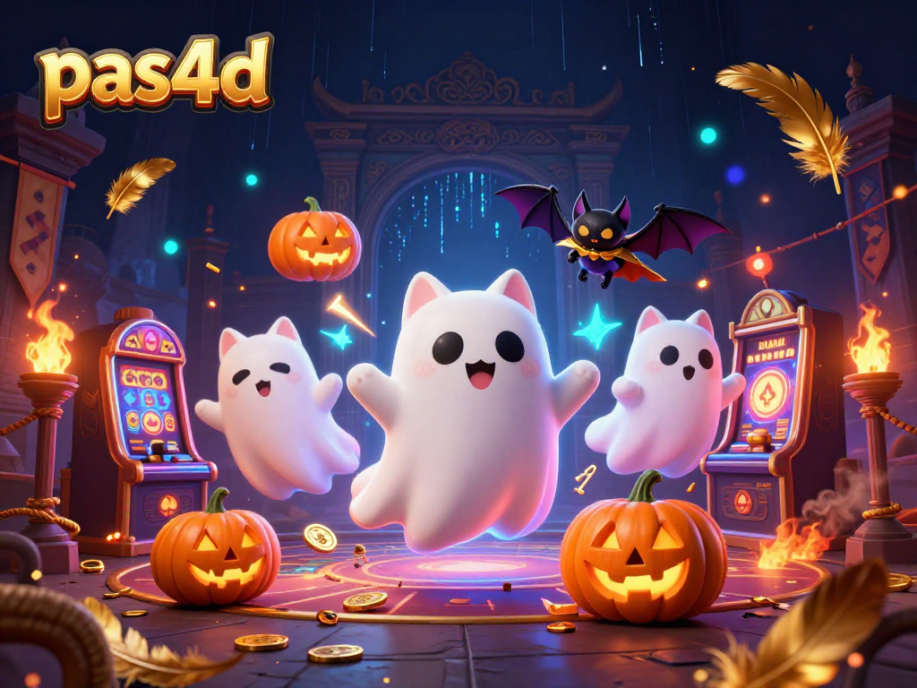 Permainan slot pas4d dengan hantu lucu dan kelelawar di kasino yang mengerikan.