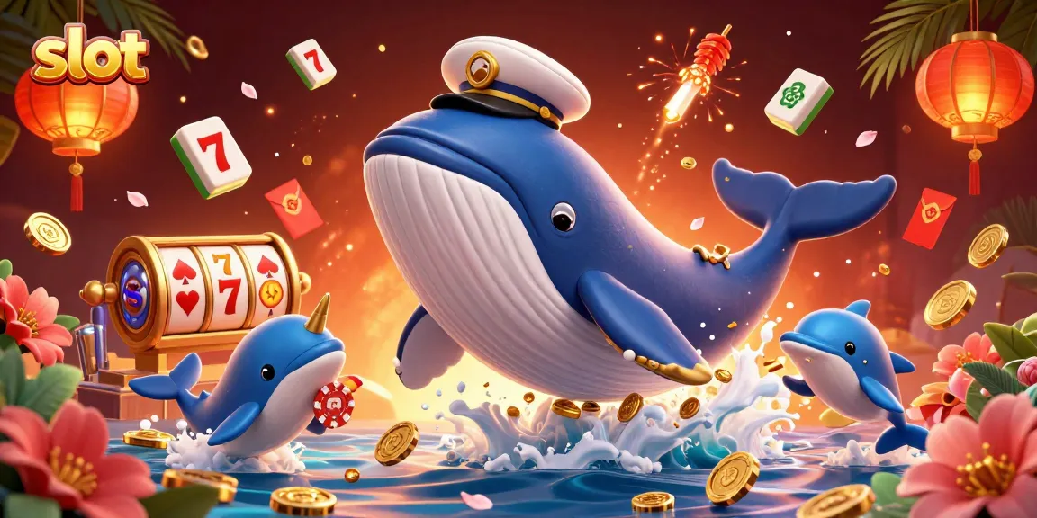 Experience thrilling slot spins with energetic characters and festive casino elements.