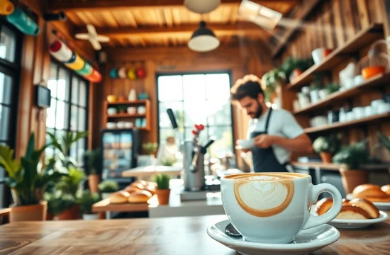 Erlebe die warme Atmosphäre im Coffee Shop Lloret de Mar mit leckerem Kaffee und frischen Backwaren.