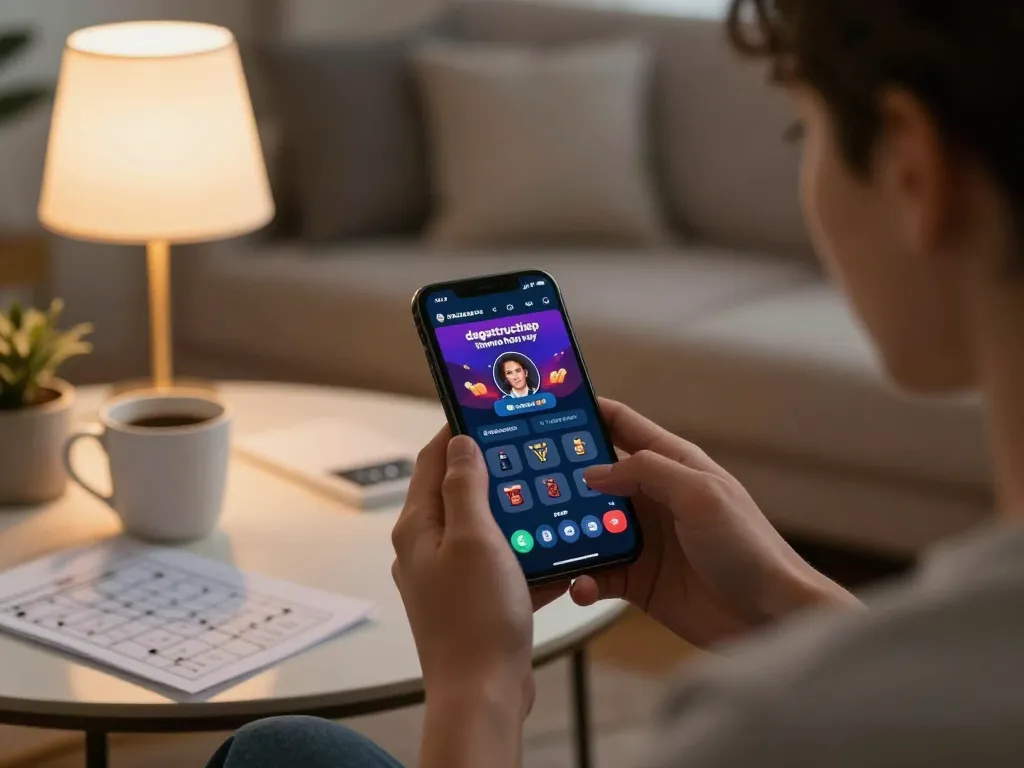 Engaging user experience in online betting with dagatructiep thomo hôm nay live stream on smartphone, cozy setting.