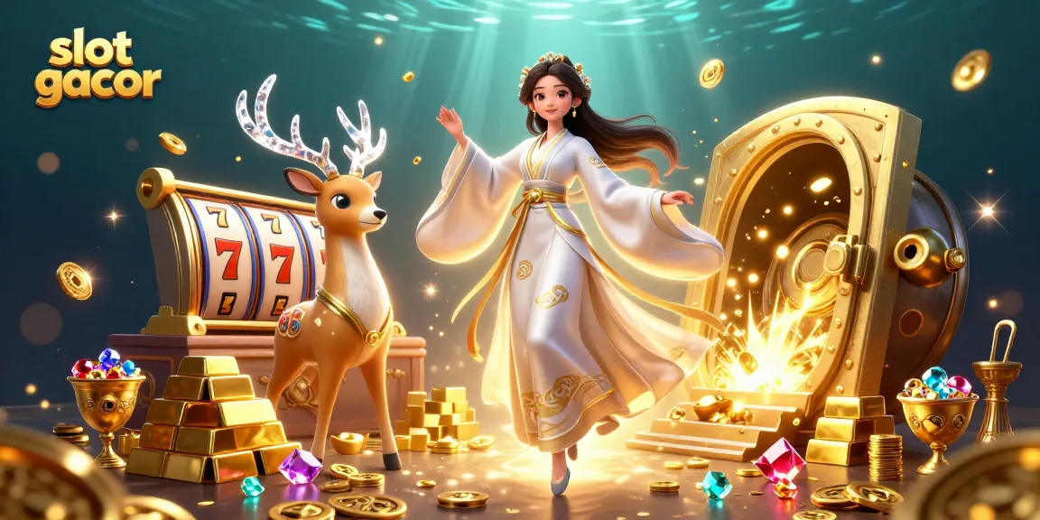 Spin the reels at slot gacor to unlock treasures and jackpots in a vibrant casino scene.