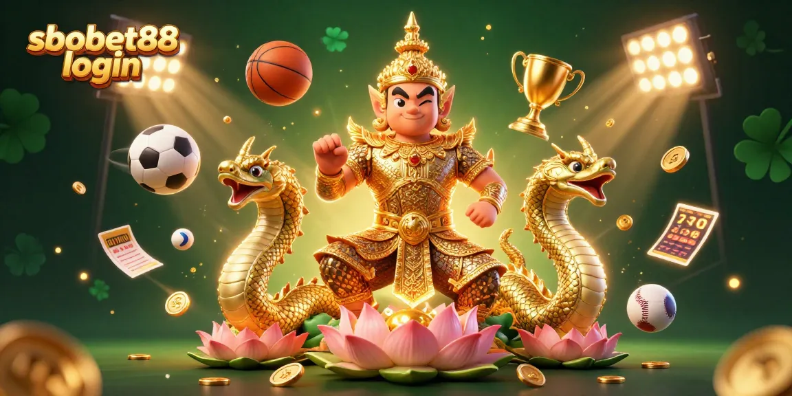 Experience dynamic betting action with sbobet88 login, featuring vibrant 3D sports elements and guardians.