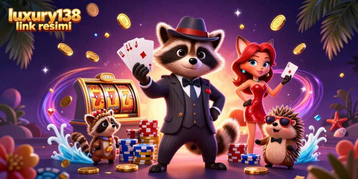 Spin to win on luxury138 link resmi with vibrant casino elements in a dynamic 3D scene.