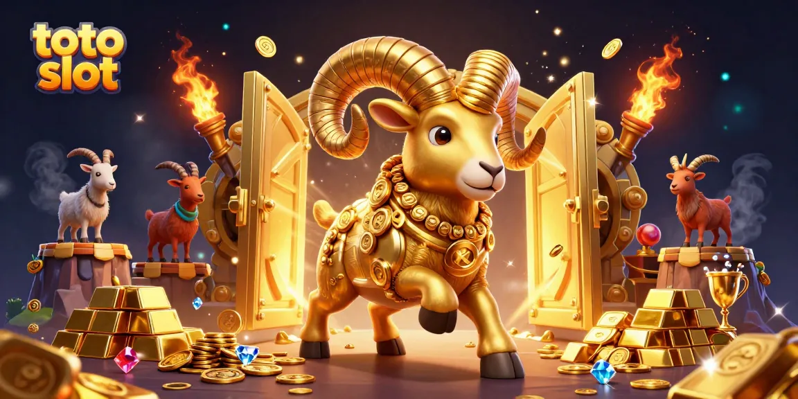 Experience the excitement of toto slot with thrilling golden treasures and a powerful ram