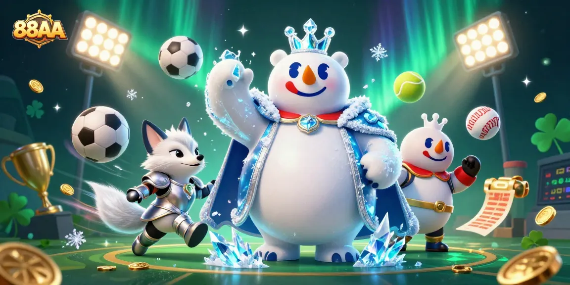 Experience the thrill of 88AA with immersive sports betting action featuring dynamic characters and elements.