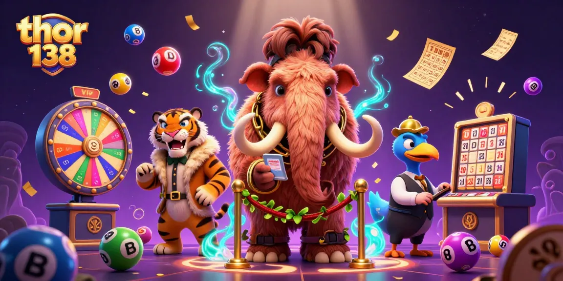 Thor 138 dan suasana jackpot di kasino virtual dengan karakter unik dan elemen permainan interaktif.