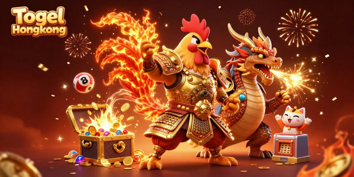 Togel Hongkong offers an exciting lottery experience with colorful lottery elements, winning prizes, and engaging characters.