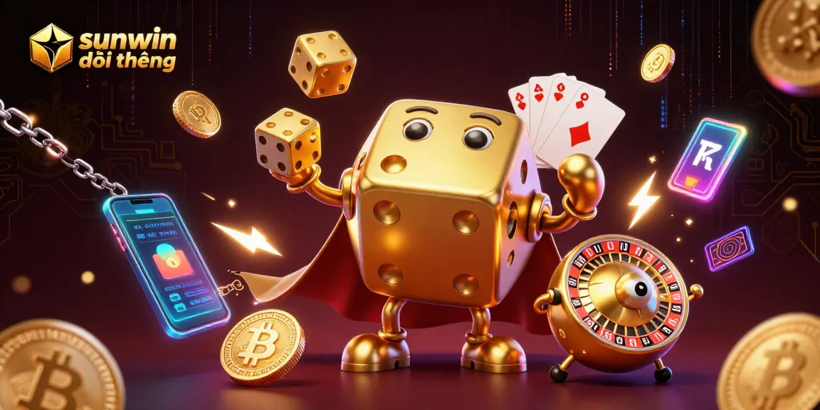 Engage with sunwin đổi thưởng in a vibrant Crypto Casino scene featuring characters and dynamic gaming elements.
