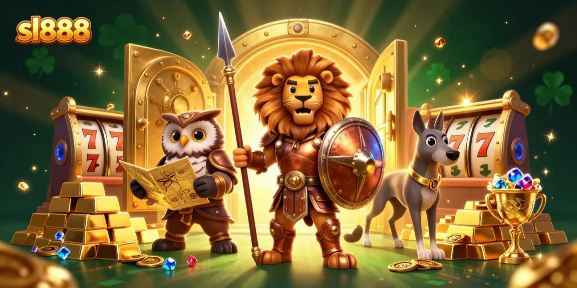 Experience thrilling gameplay with the sl888 casino featuring exciting games and bonuses in an engaging illustration.