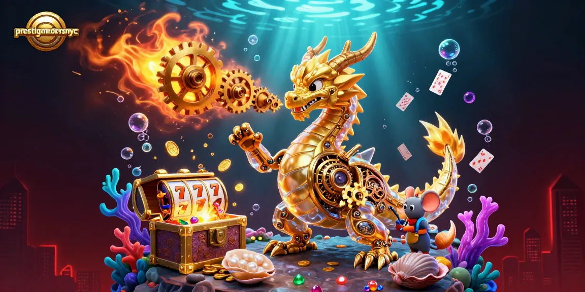 Menangkan jackpot di prestigemotorsnyc dengan ilustrasi naga emas 3D dan elemen slot yang menarik.