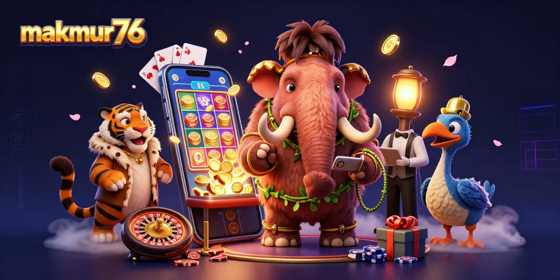Experience the thrill at makmur76 with elite characters welcoming you to an exciting casino adventure!